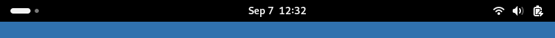 GNOME Shell top bar